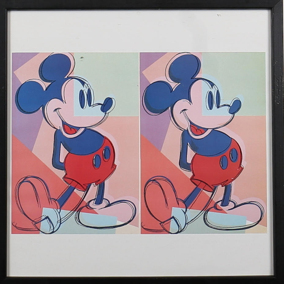 ANDY WARHOL. "Double Mickey Mouse, från "the Myth portfolio". Osignerad.