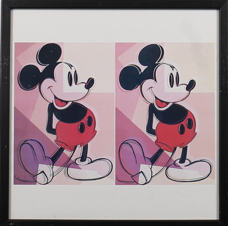 ANDY WARHOL. "Double Mickey Mouse, från "the Myth portfolio", offsettryck, 1981.