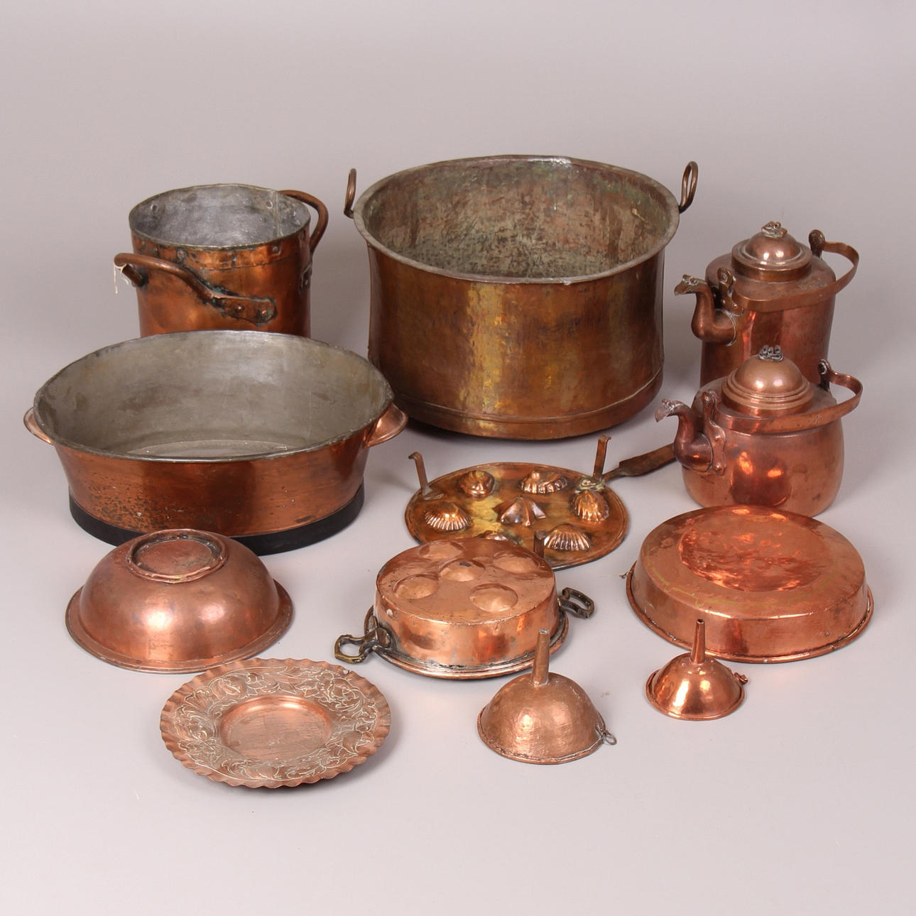 PARTI KOPPAR, 12 delar, 1800/1900-tal.