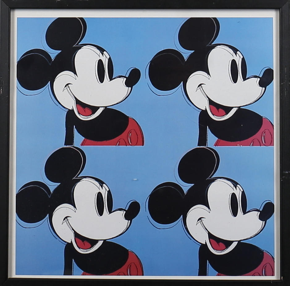 ANDY WARHOL. "Mickey Mouse", från "the Myth portfolio", offsettryck, 1981.
