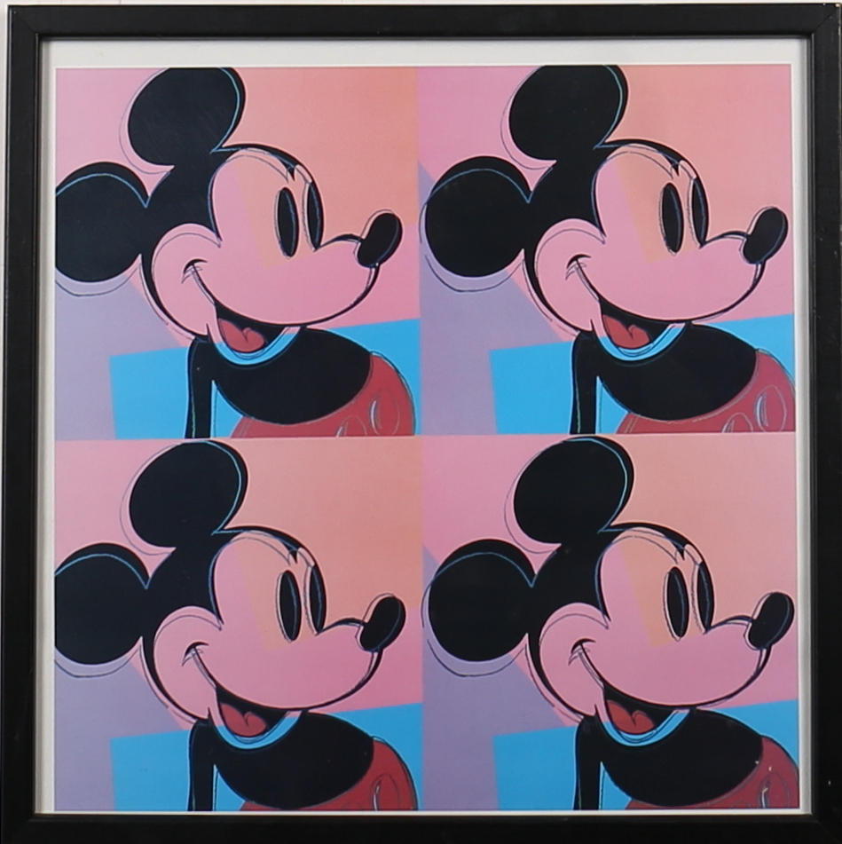 ANDY WARHOL. "Mickey Mouse", från "the Myth portfolio", offsettryck, 1981.