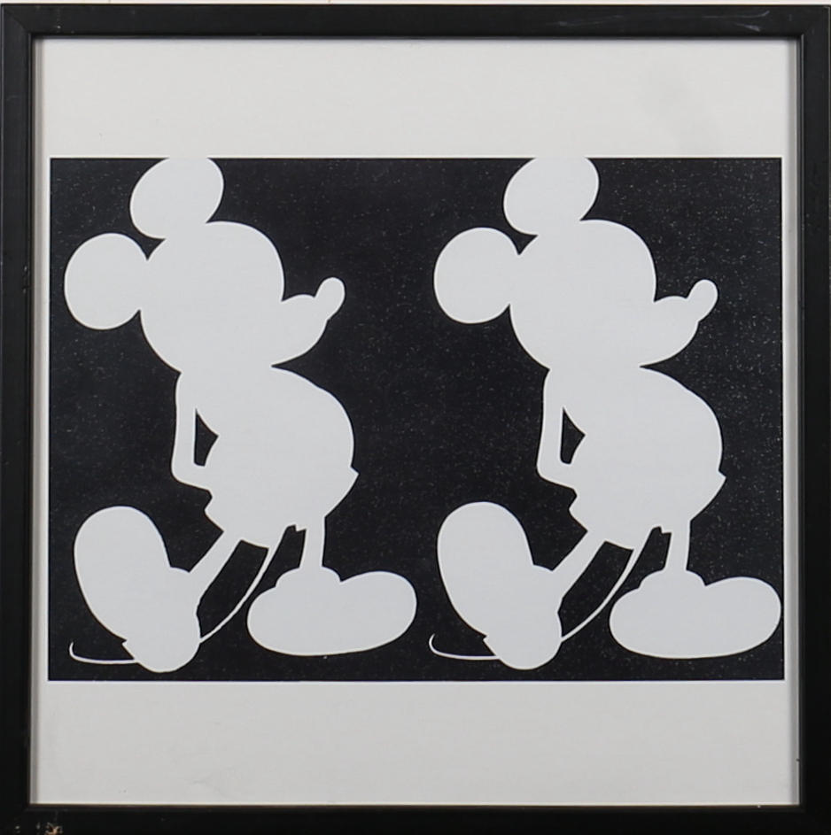 ANDY WARHOL. "Double Mickey Mouse", från "the Myth portfolio", offsettryck, osignerad, 1981.