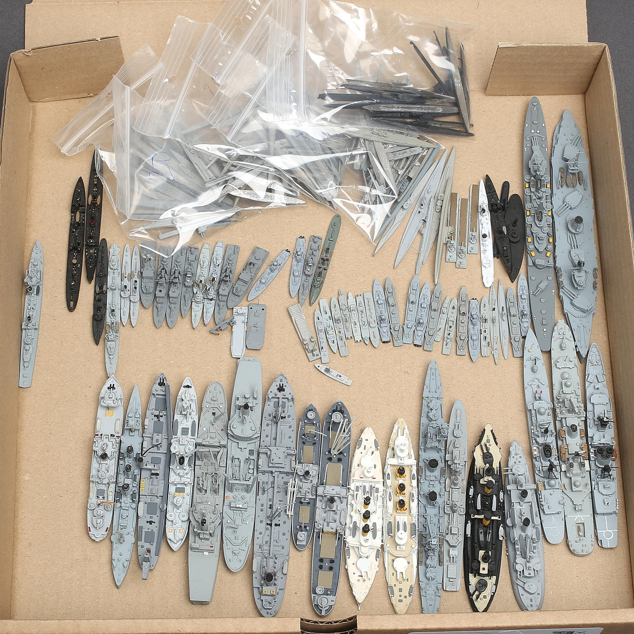 SHIP MODELS in metal, approx. 185 warships.