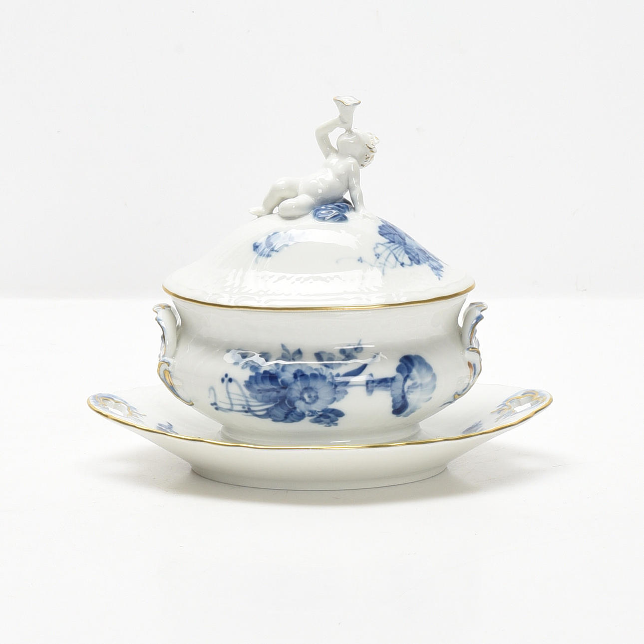 ROYAL COPENHAGEN, Blaue Blume, Terrine.