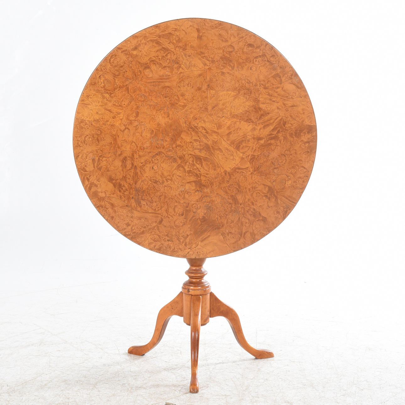 FÄLLBORD, omkring 1900, skiva i björk.