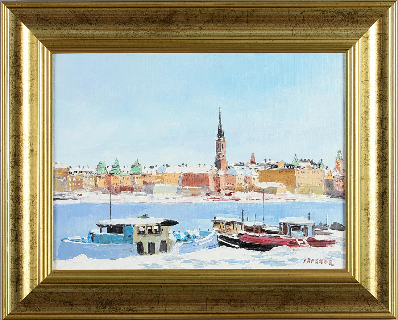 BOGNAR, ISTVAN (SAMTIDA). Stockholm motif.