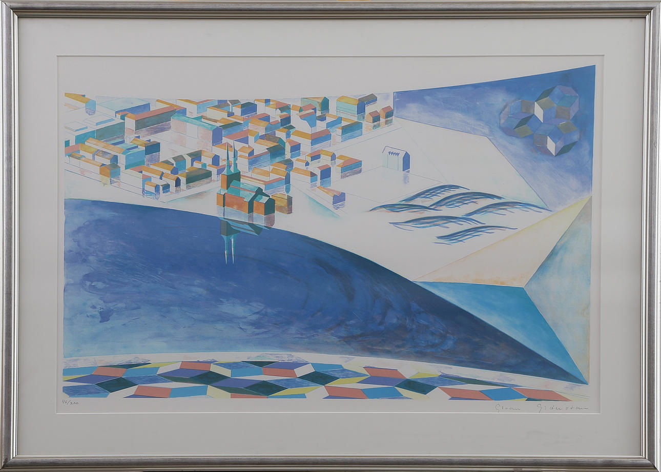 GÖRAN GIDESTAM. LITO, signed, 20th century.