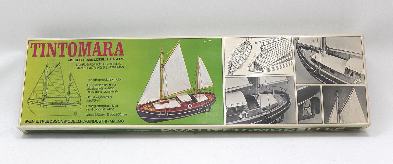 BYGGSATS motorseglare Tintomara skala 1:15, i originalkartong.