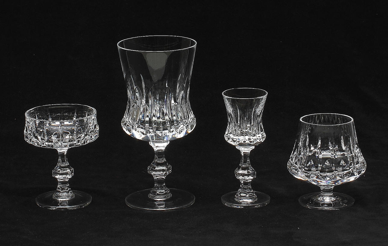 GLASSERVIS, 44 delar, Jet, Barth-mann.