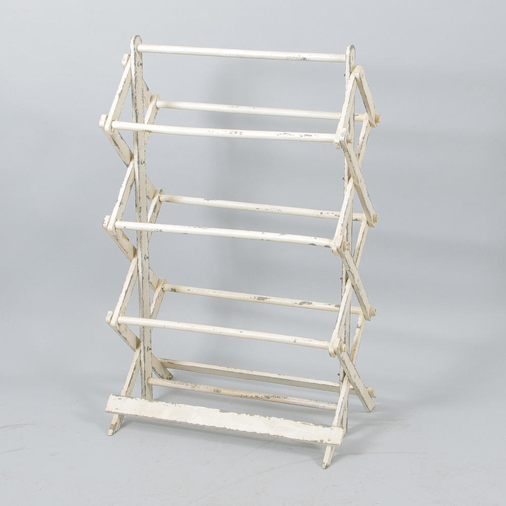 HANDDUKSTORK, vitmålad.