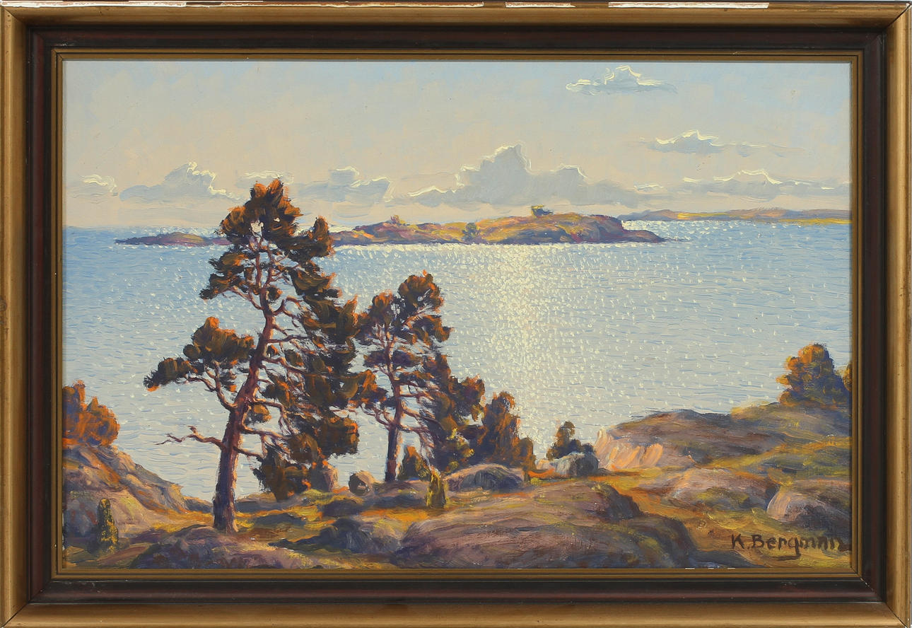 KARL BERGMAN, olja på duk, sign.