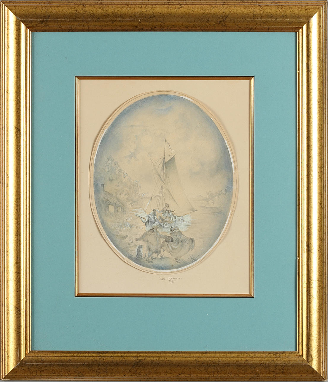 EINAR NERMAN. Fairy tale motif.