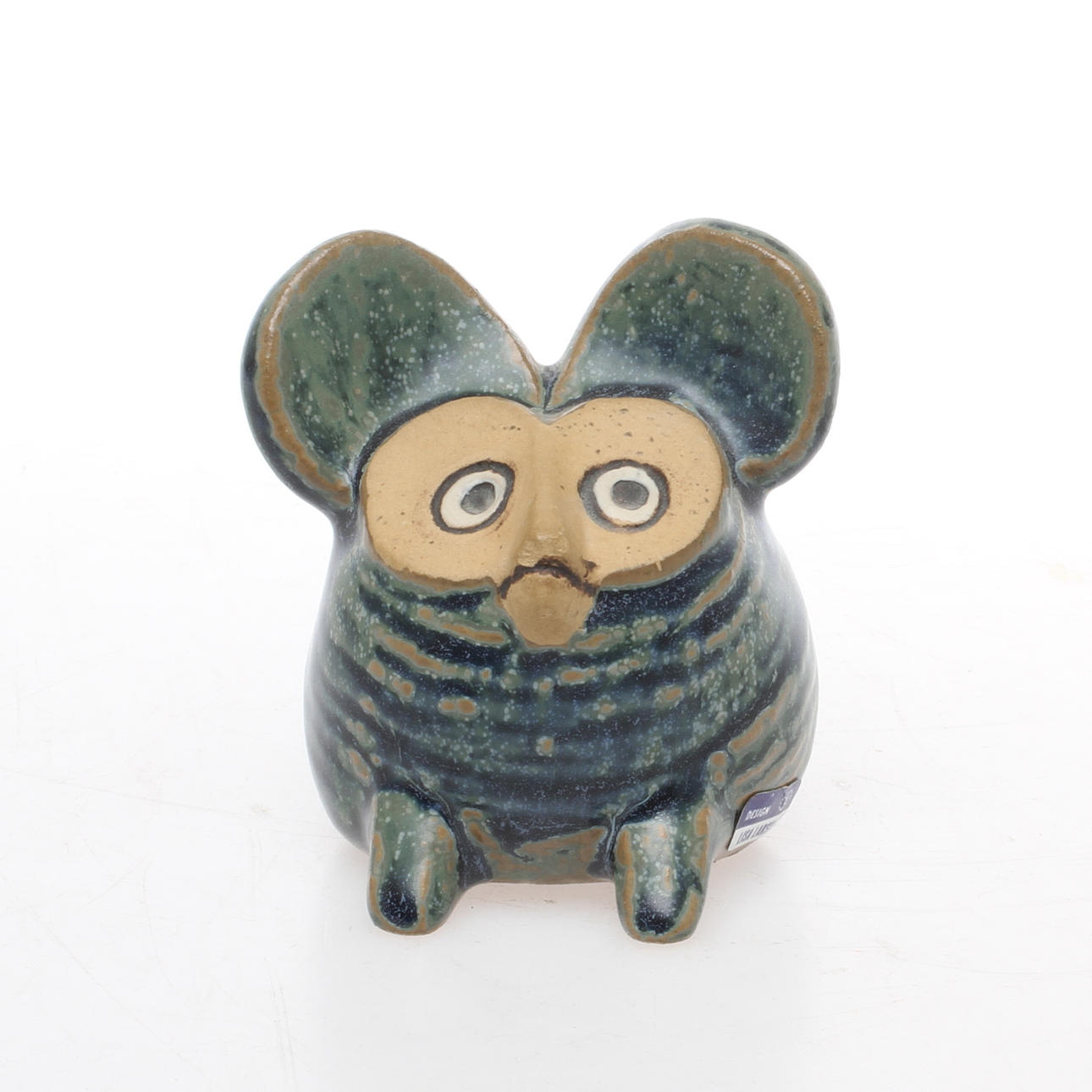 FIGURIN, stengods, "Spökmus" ur Menageriserien, Lisa Larson, Gustavsberg.