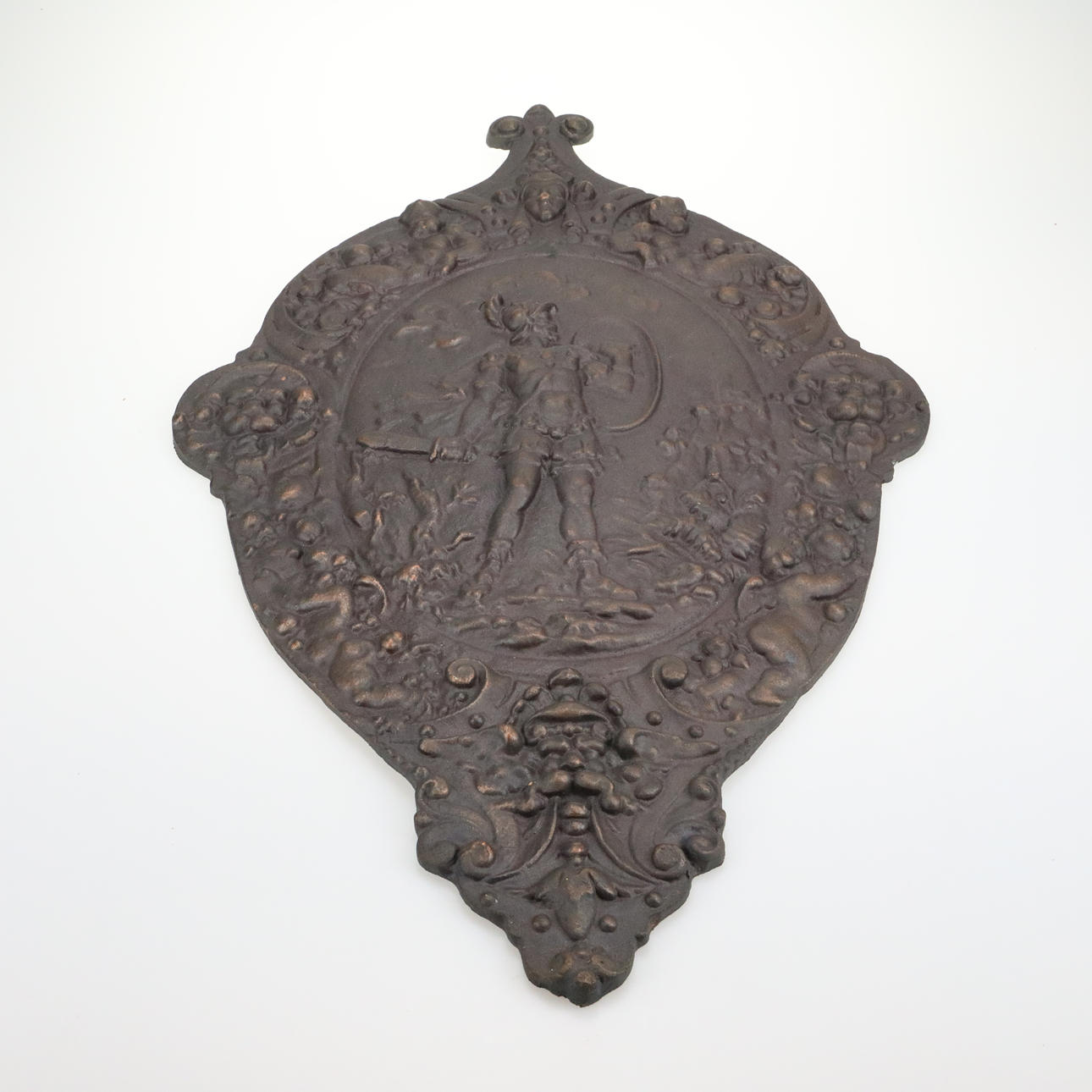 ORNAMENTAL SHIELD, Neo-Renaissance style.