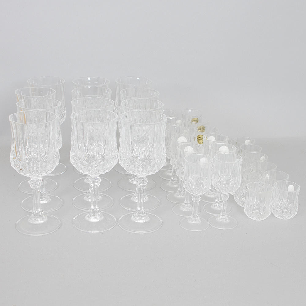 GLASSERVIS, "Longchamp", Cristal d'Arques.