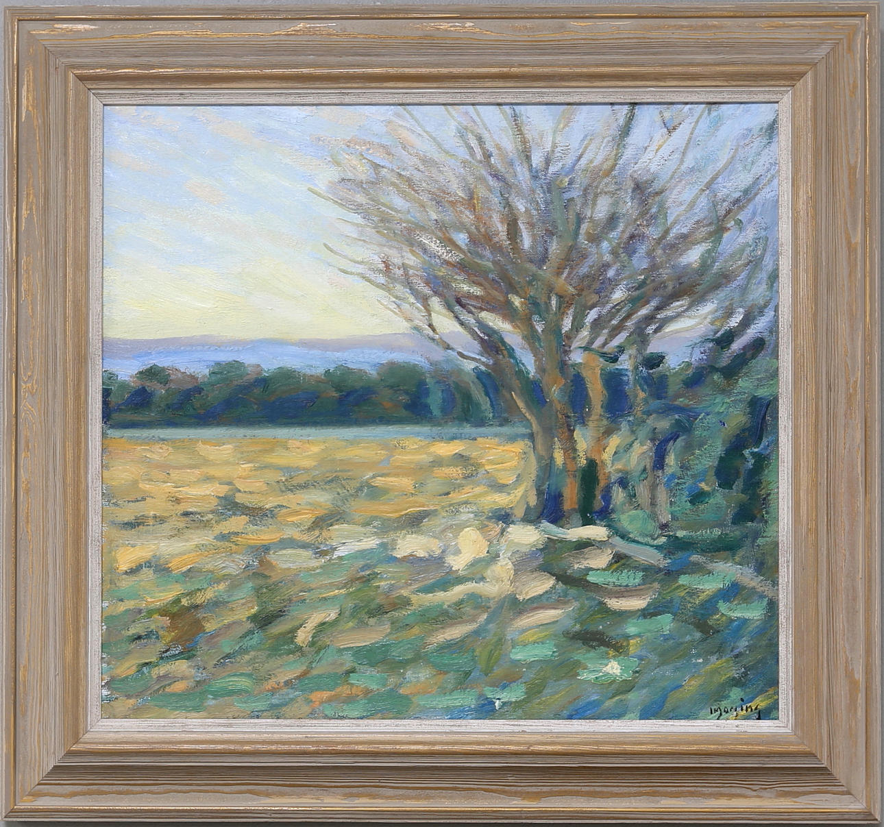 IVAR MORSING. "LANDSKAP FRÅN PROVENCE", olja på duk, signerad och daterad.