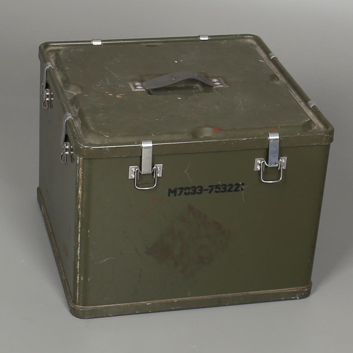 MILITÄR FÖRVARINGSLÅDA, plåt, svenska försvaret.