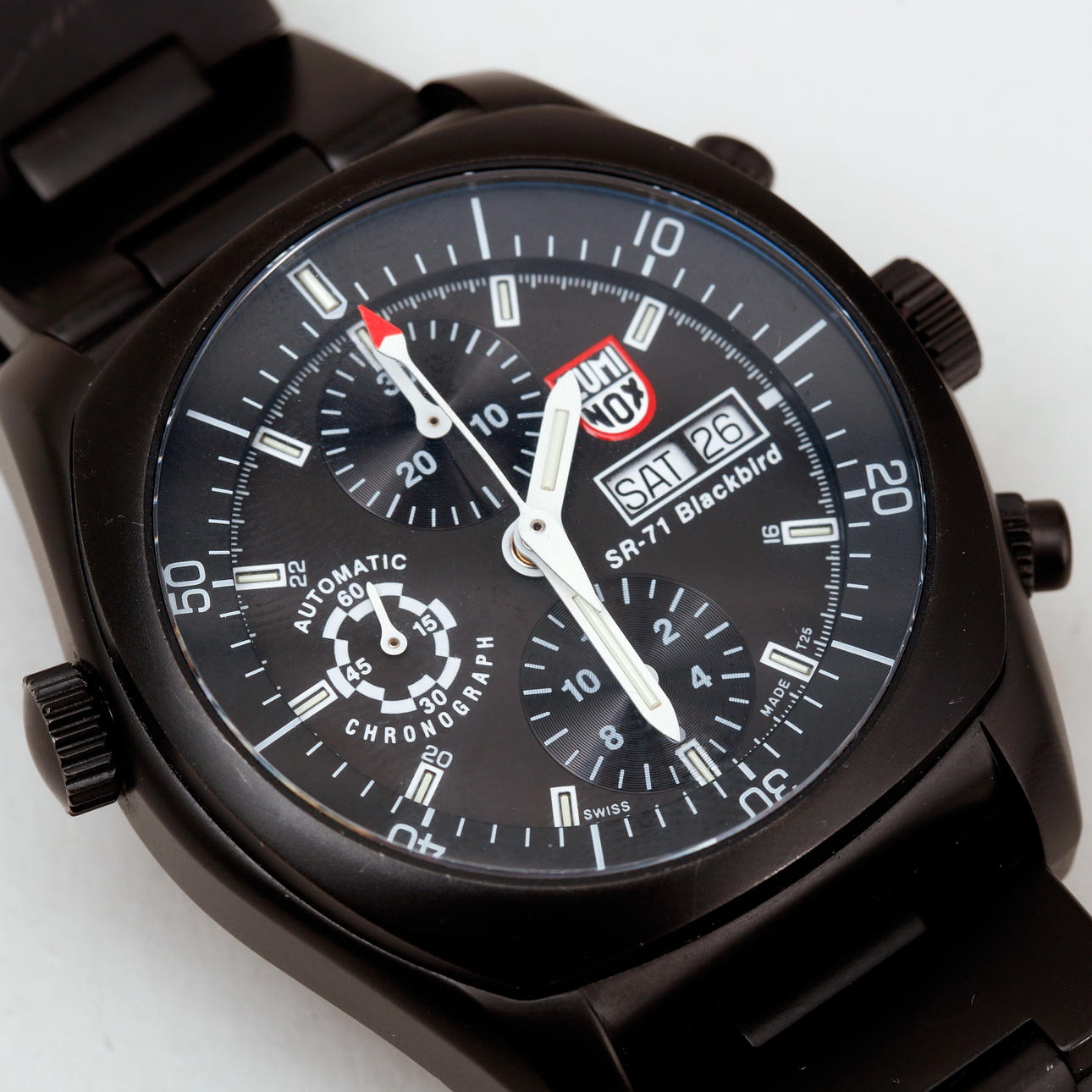 BRACELET WATCH, Luminox, SR-71, Blackbird, steel, automatic.