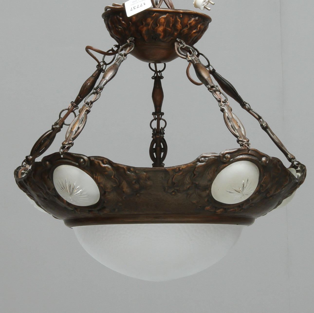 TAKPLAFOND, jugend, tidigt 1900-tal.