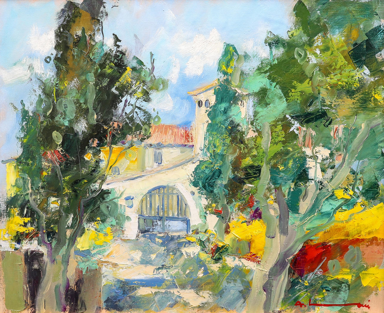 ADRIEN MORONI B.1943. LE MAS DE BENOIT.