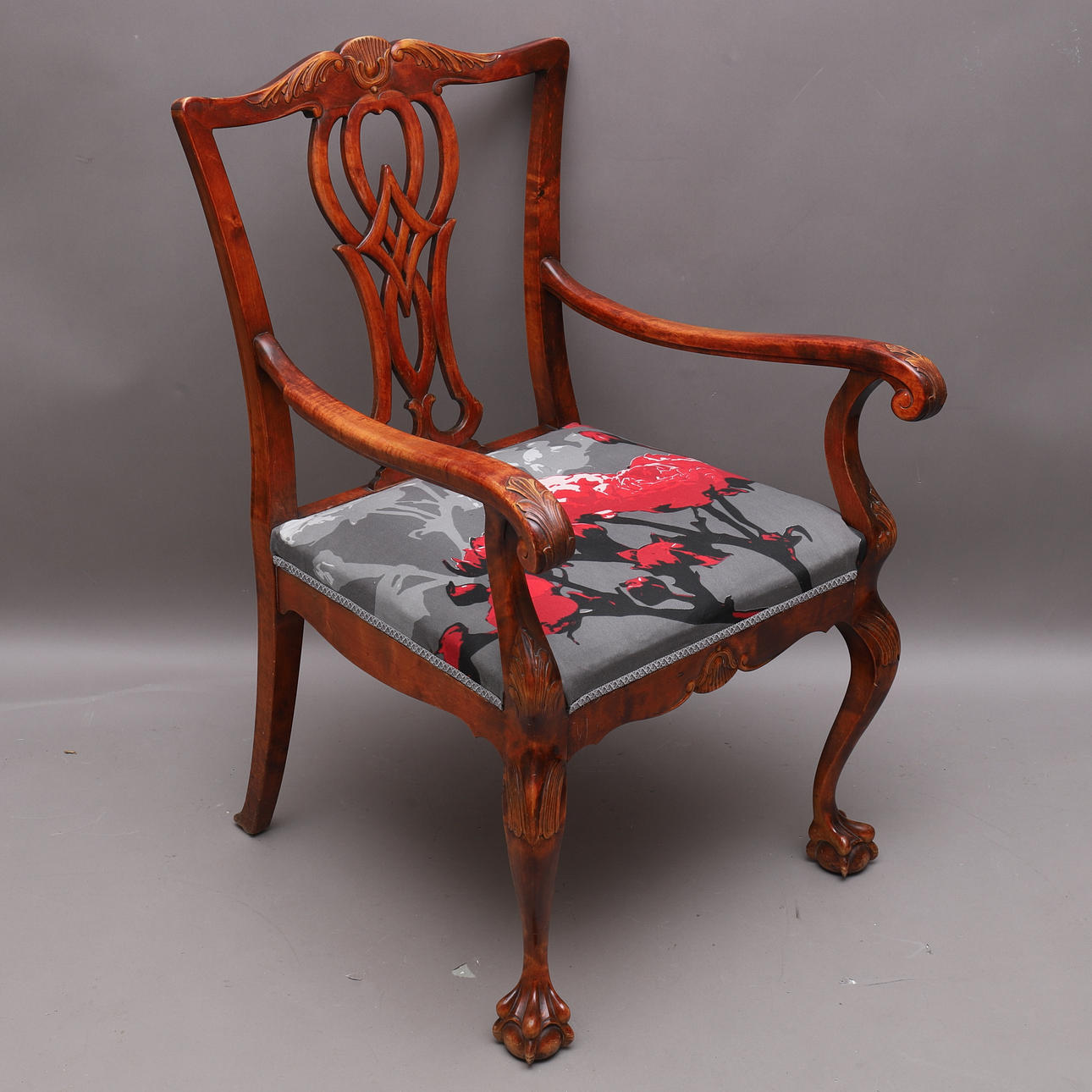 Nojatuoli, Chippendale-tyyli, 1900-luku.