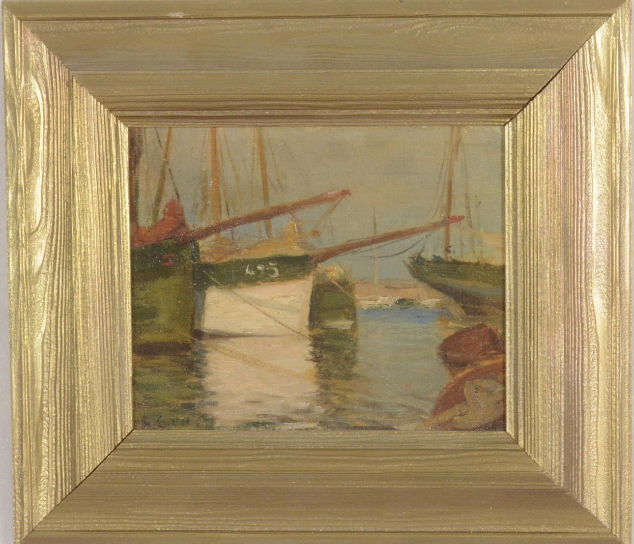 HENRI CALLOT. Öljyä Paneeli.