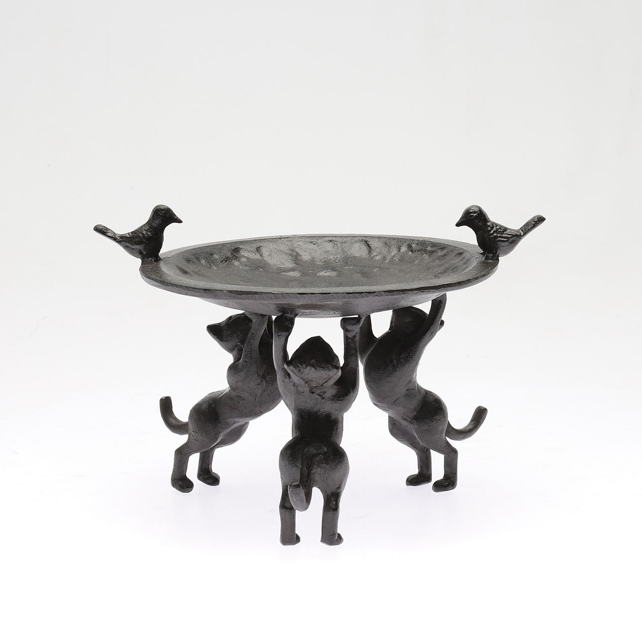 BIRD BATH/BOWLS, cast iron, 1900s.