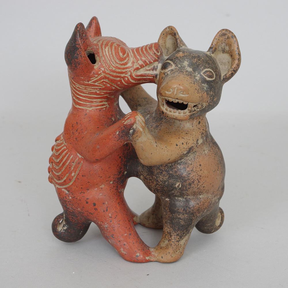 FIGURIN, keramik, björnar, Sydamerika.