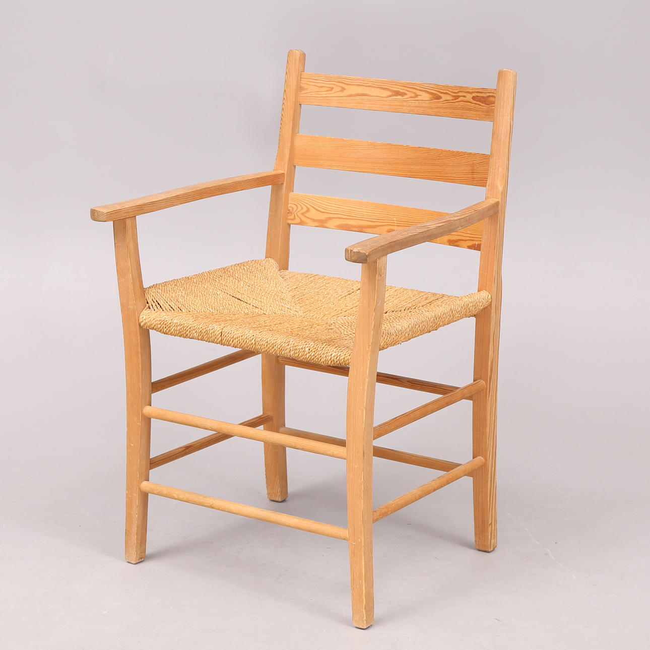 FRAME CHAIR, pine, wicker seat.