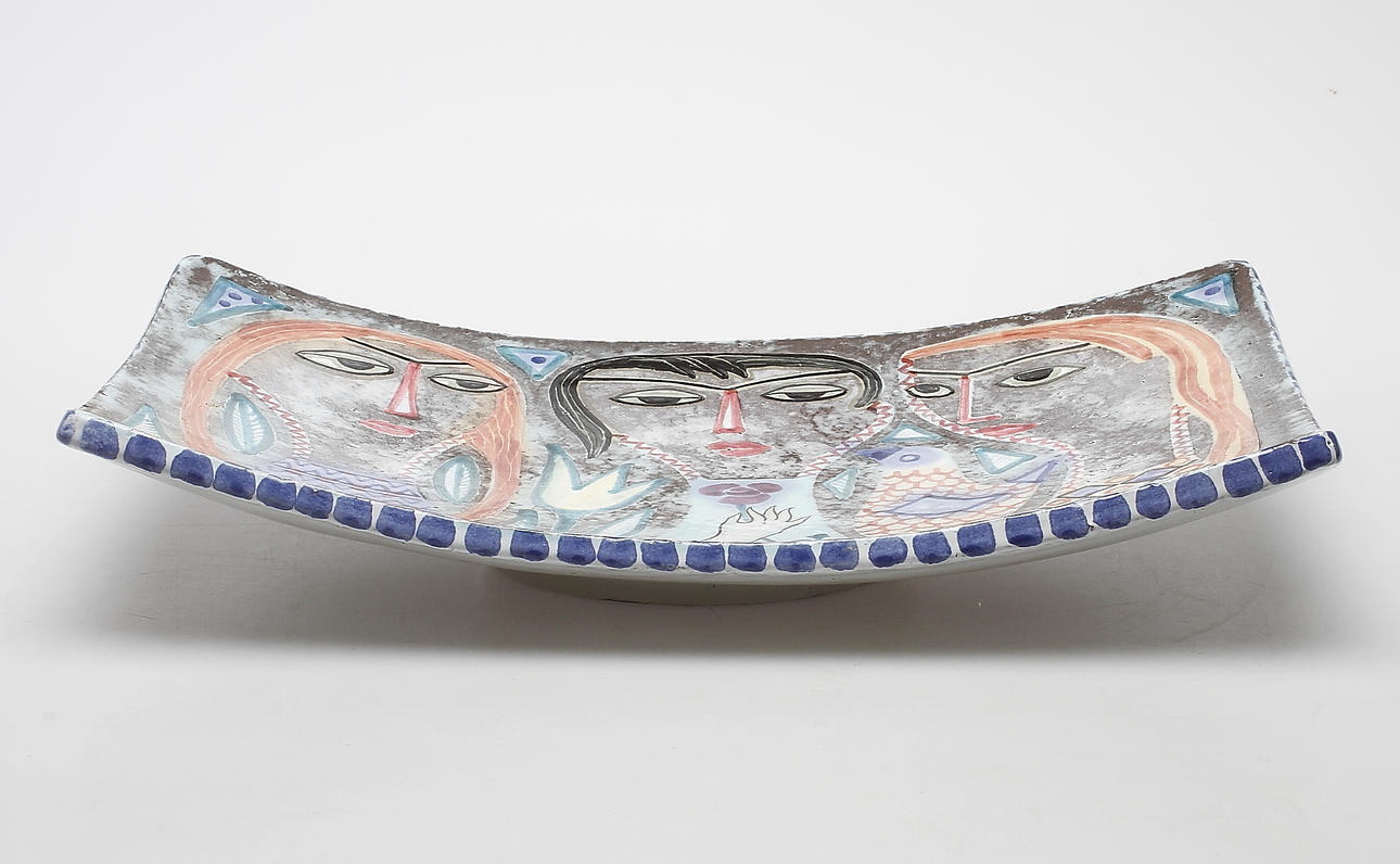 FAT, lergods, Mari Simmulson, Upsala Ekeby 1953-63, signerad.