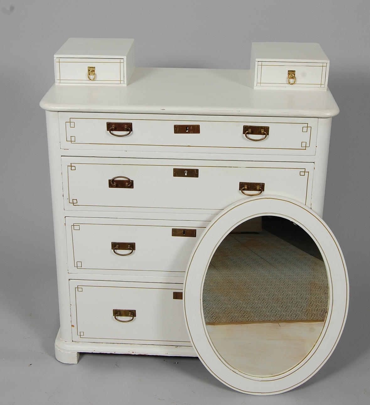 BYRÅ, med spegel, 1800-tal.