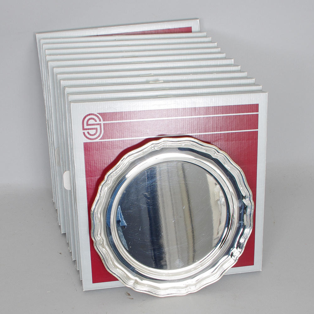 UNDERTALLRIKAR, 12 stycken, nysilver.