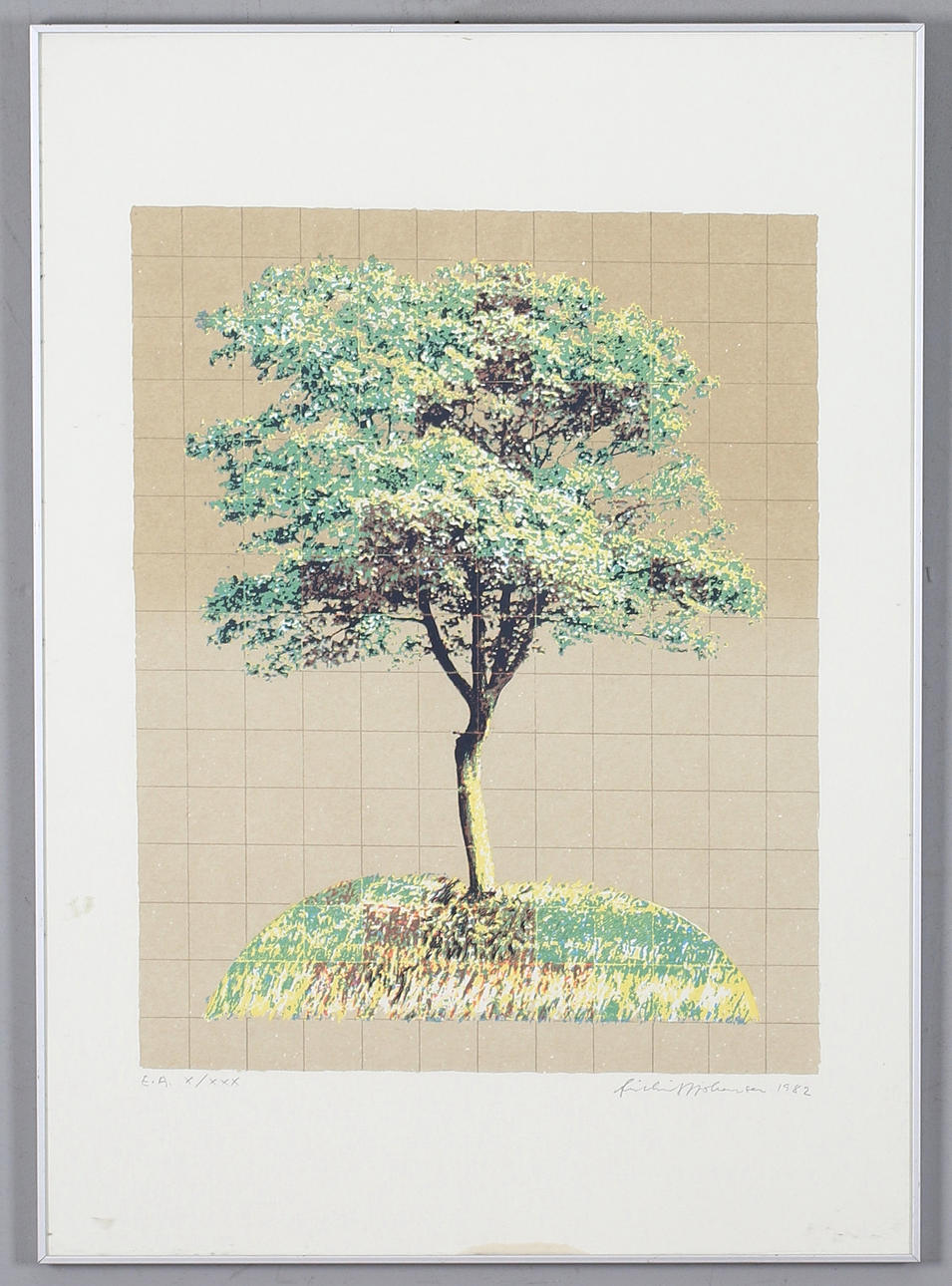 FINN FRITHIOFF JOHANSEN. Tree, lithograph, signed and numbered EA X/XXX, dated 1982.