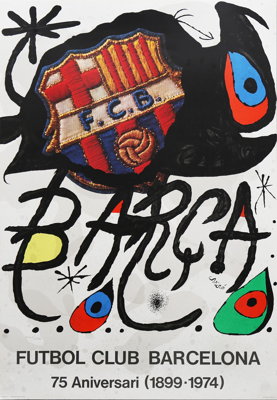 JOAN MIRÓ. EFTER. ”FC Barcelona”.