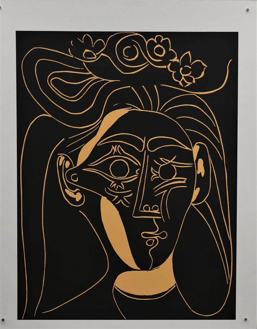 PABLO PICASSO. EFTER. "Kvinde med en blomsterhat".