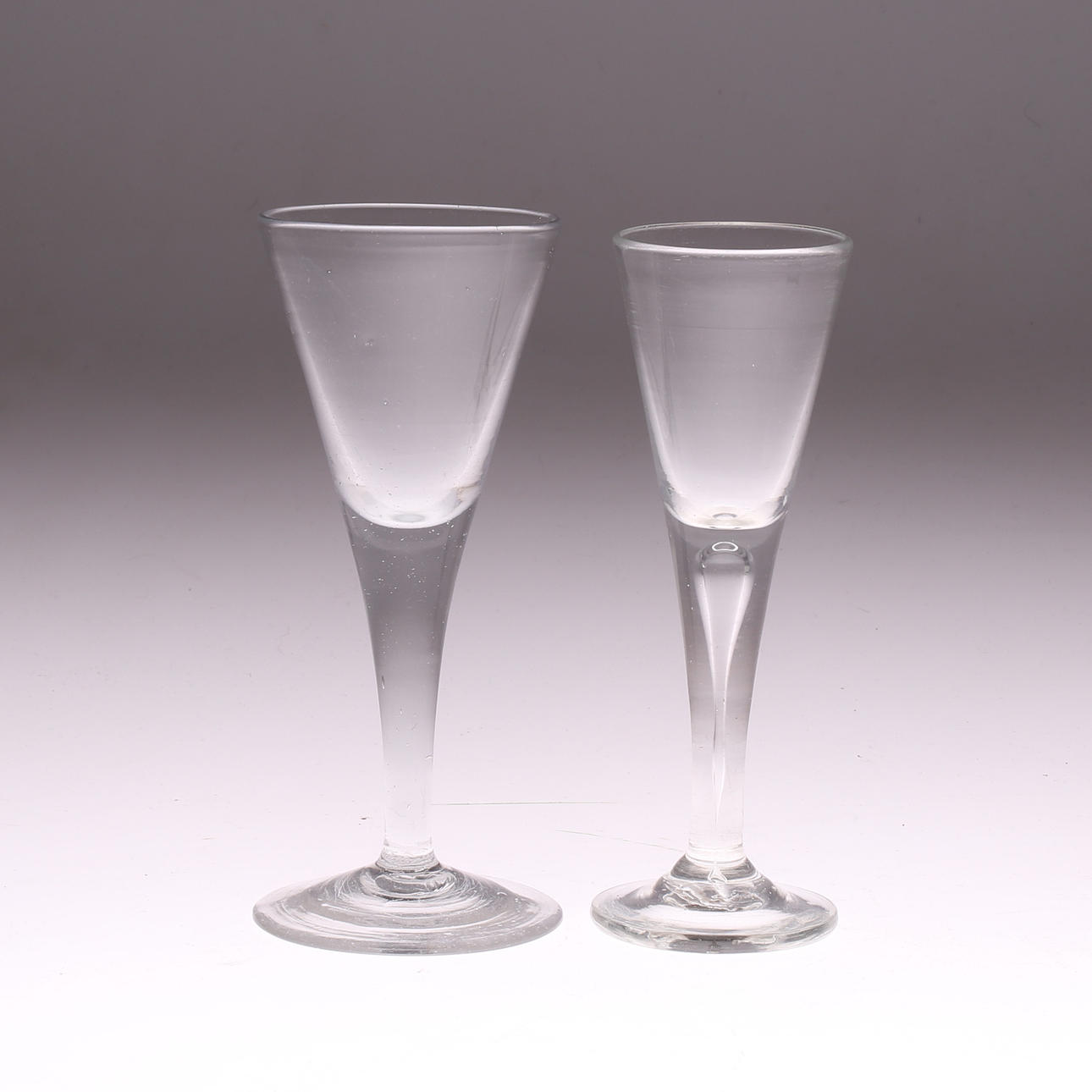 SPETSGLAS, 2 st, 1800-tal.