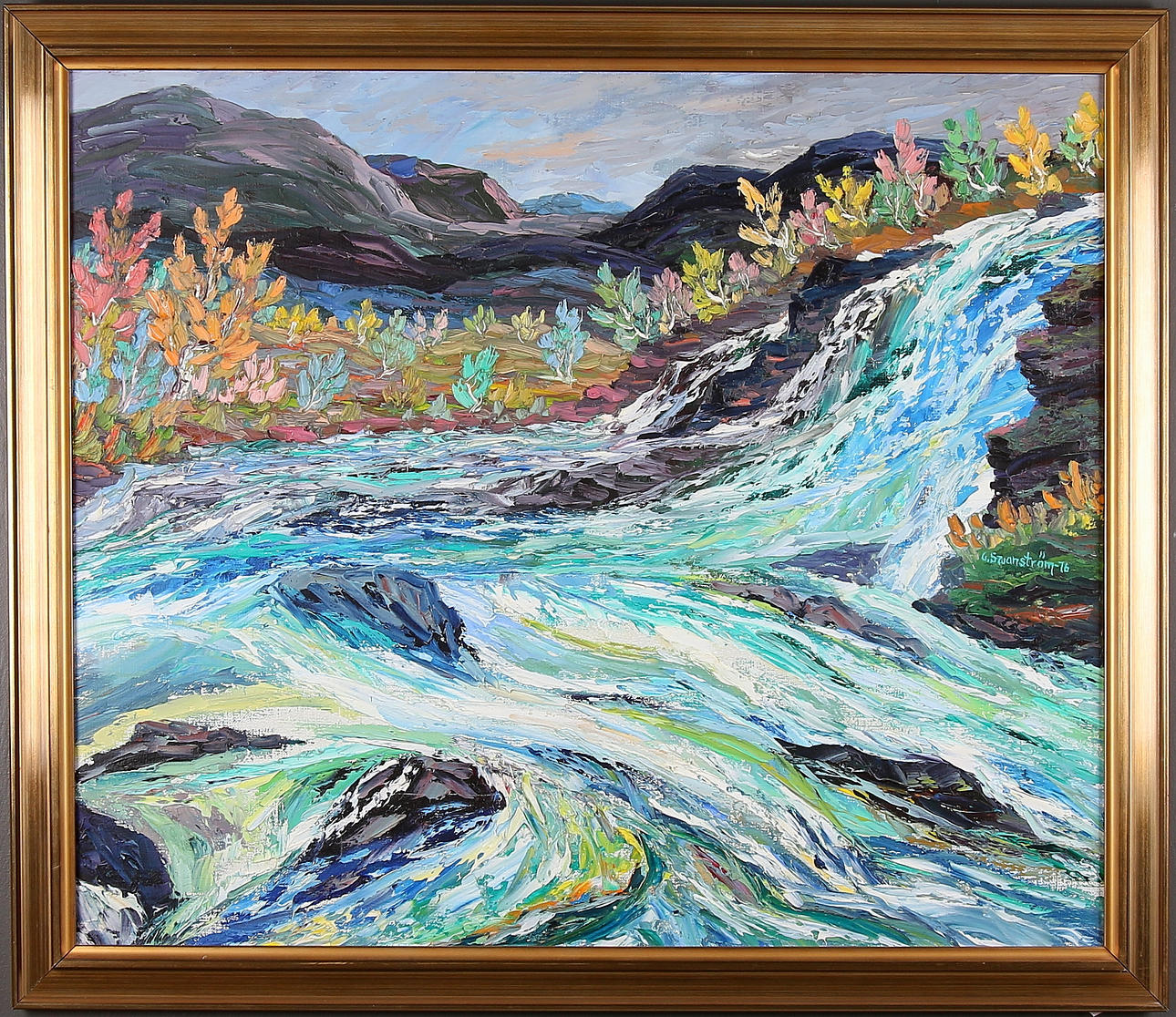 GUNNAR SWANSTRÖM. Olja på duk, signerad, daterad -76.