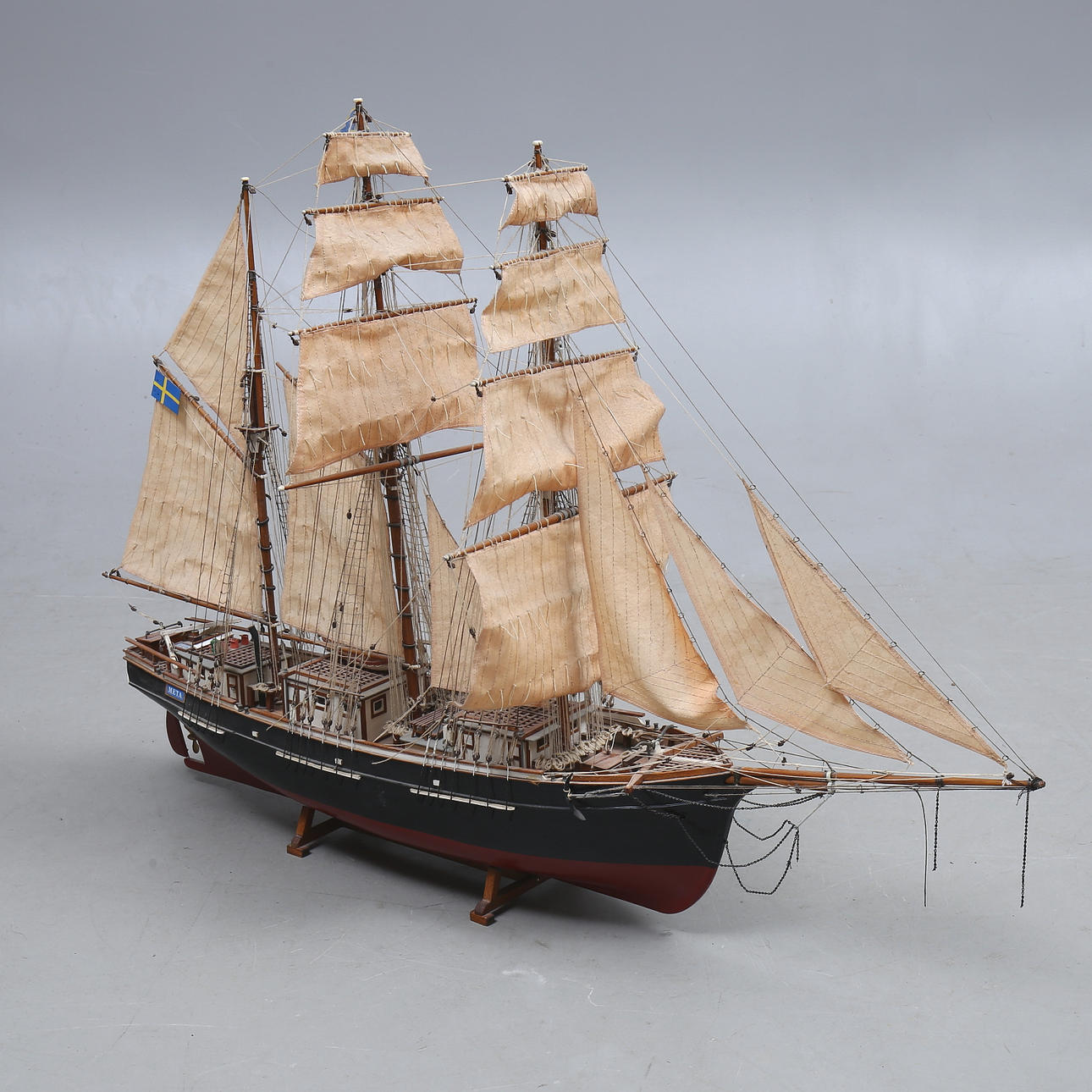SHIP MODEL, "Meta", 1900s.
