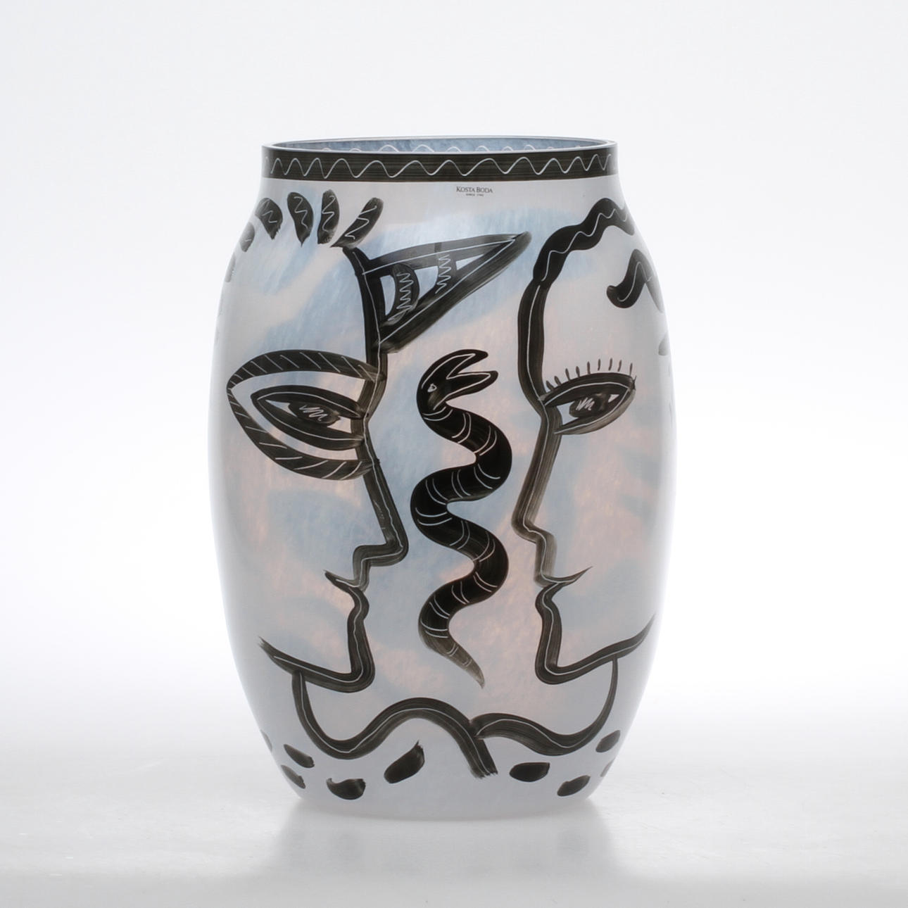 VAS, glas, "Caramba", Ulrica Hydman-Vallien Kosta Boda, sign.