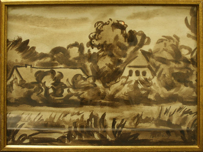 FRANZ TRIEBSCH. Bondekatter i Ahrenshoop.