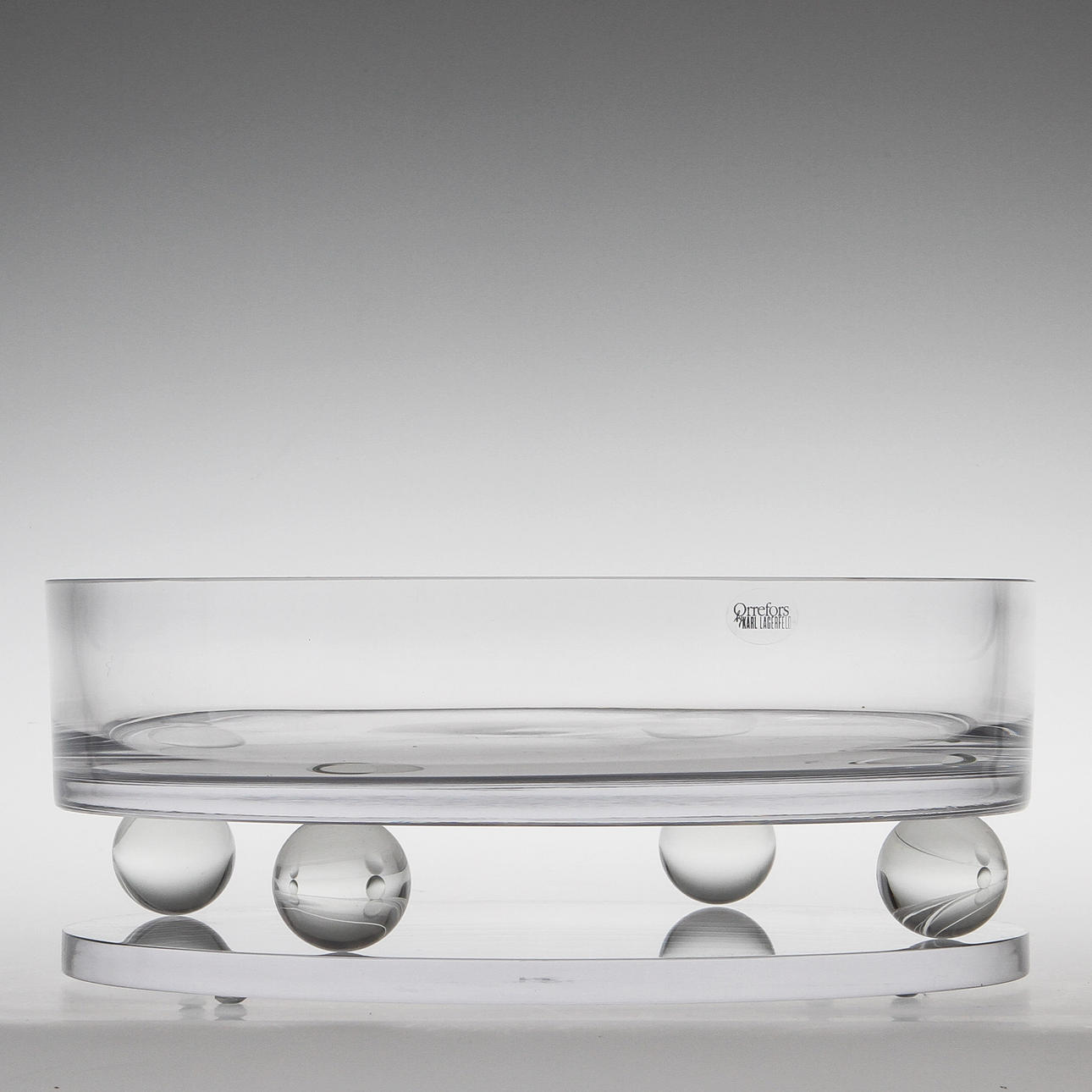 SKÅL på FAT, glas, Karl Lagerfeld för Orrefors, numrerad 147/500.