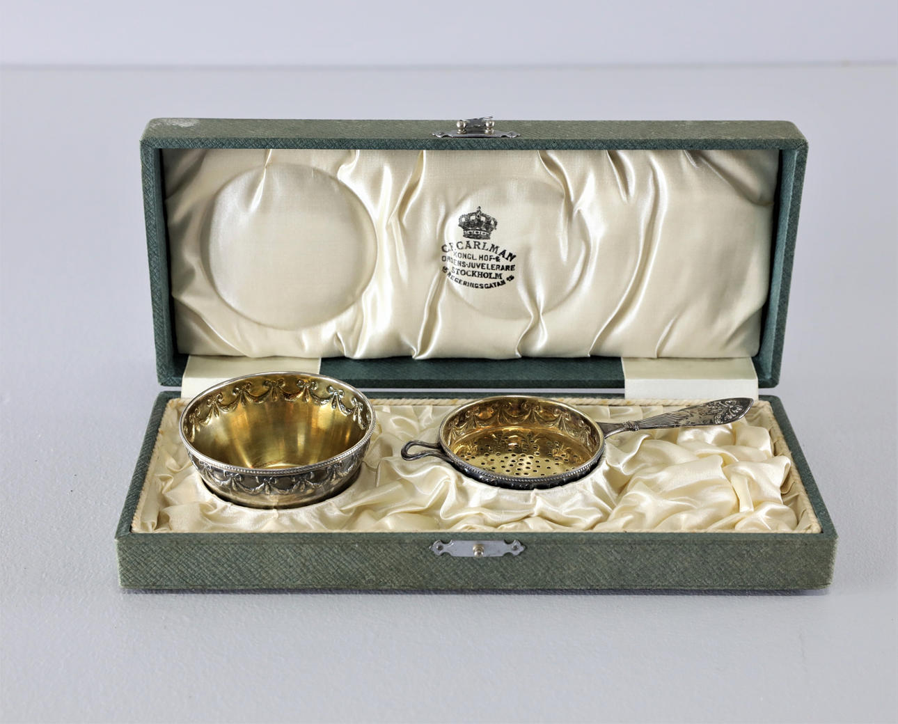 C. F. CARLMAN. estilo de prueba, 2 partes, plata, Estocolmo.