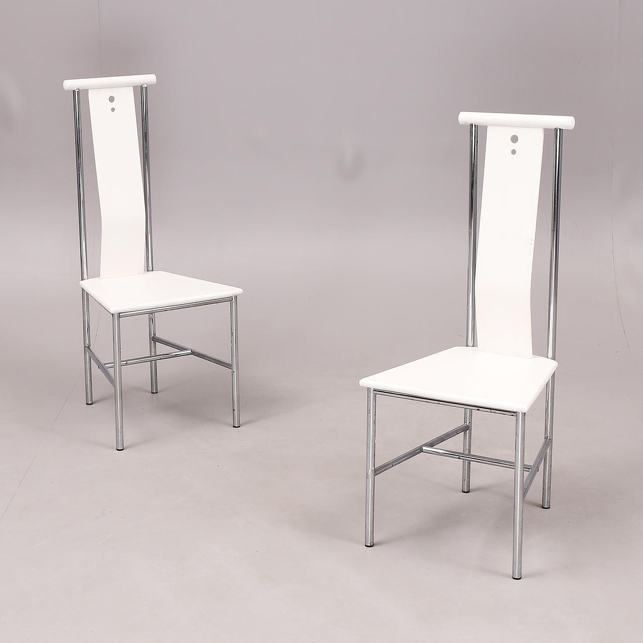 STOLAR, 2 st, krom, trä.