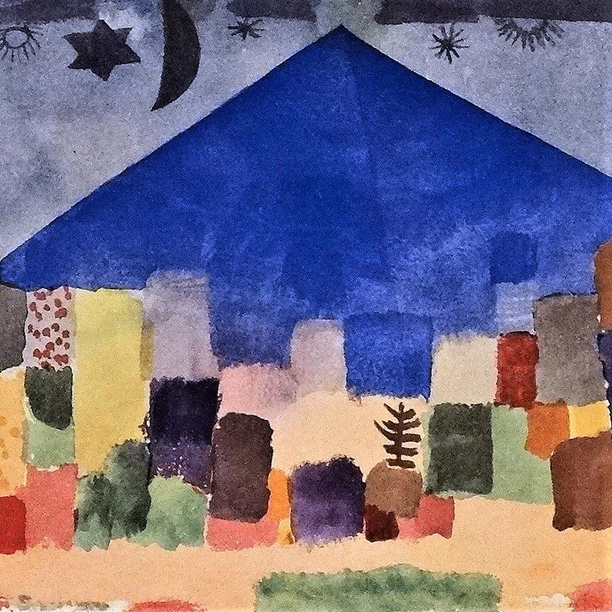 PAUL KLEE. Der Niesen, Kunstdruck, um 1970.