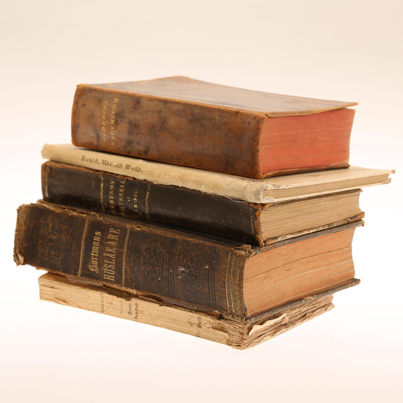 Sæt BØGER, 5 stk. inkl. Hedenius Vademecum.