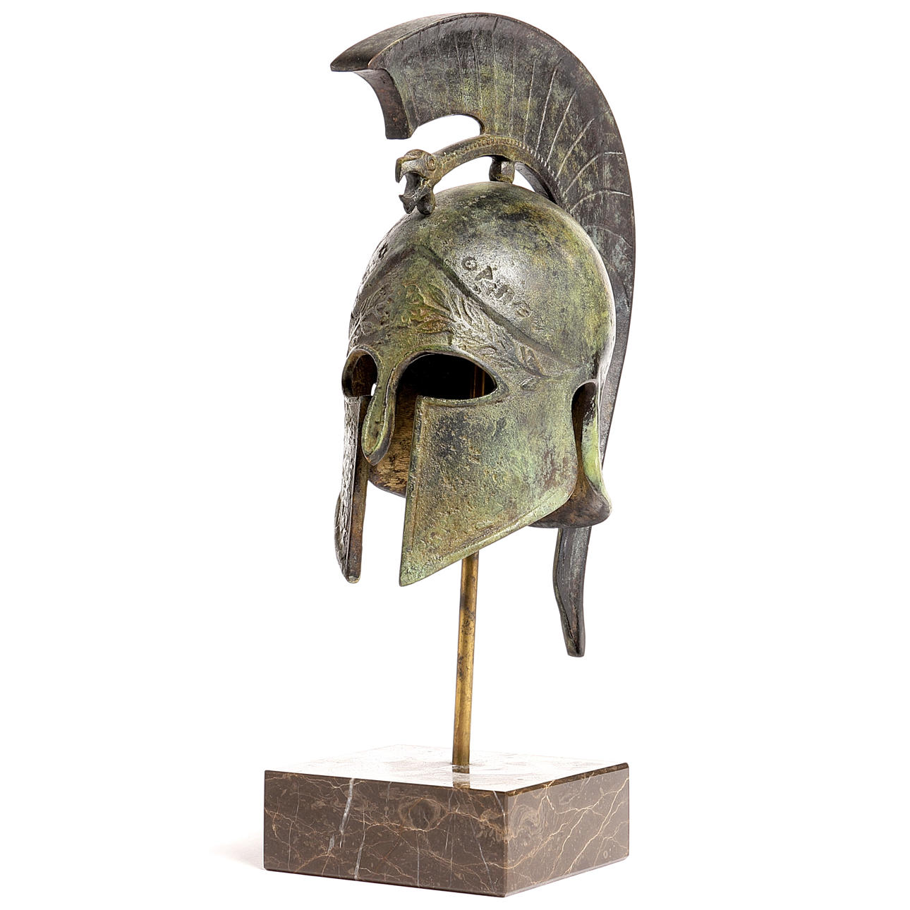 ESCULTURA, casco tracio.