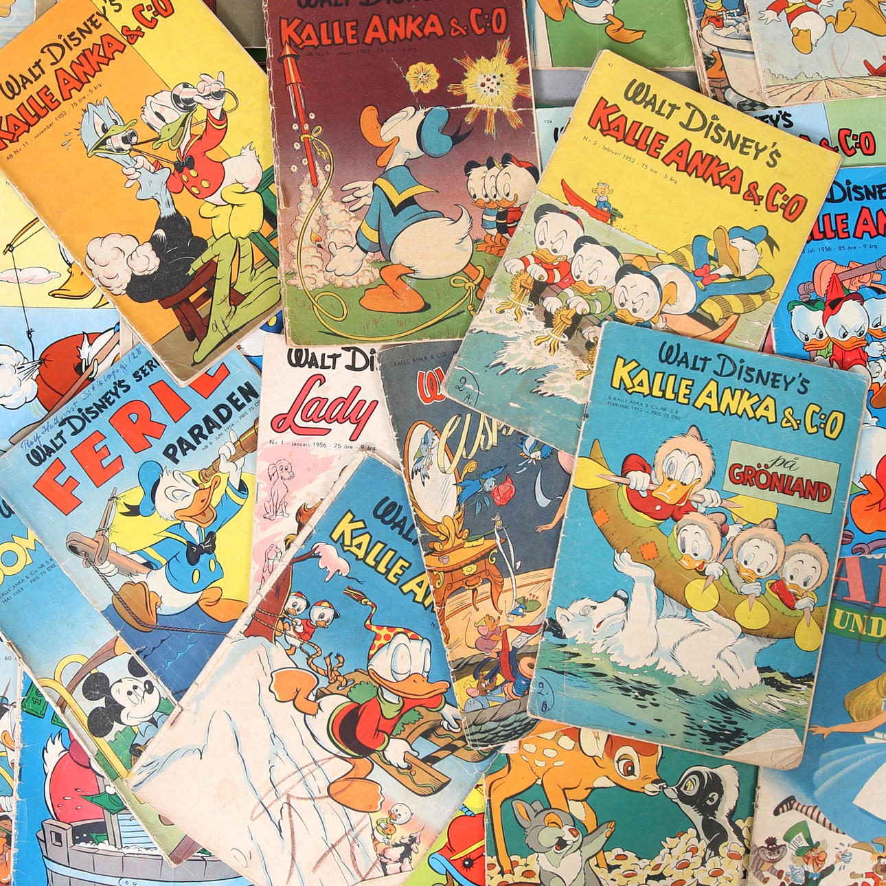 COMICS, 42, Walt Disney, mostly Donald Duck, 1950s.
