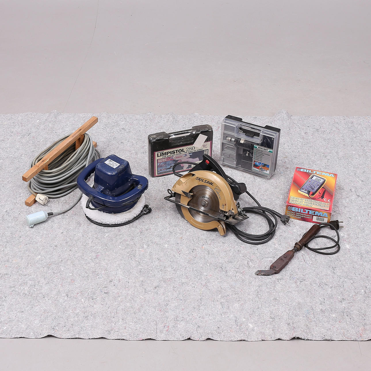 CIRCULAR SAW, POLISHING MACHINE, GLUE GUN, etc.