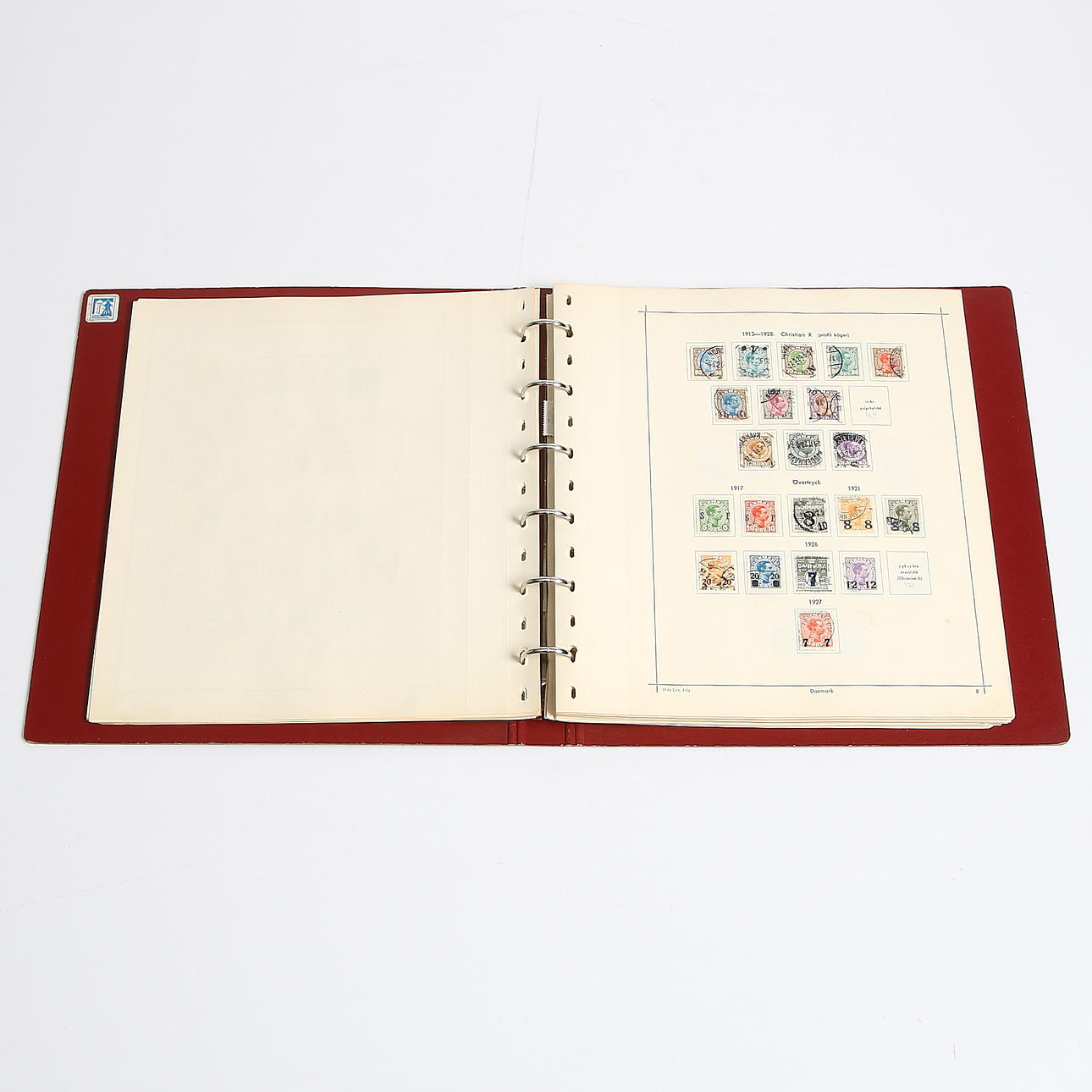 FRIMÄRKSSAMLING, "Facit - frimärksalbum D 65 Lyx", Danmark. 1851 - 1972.