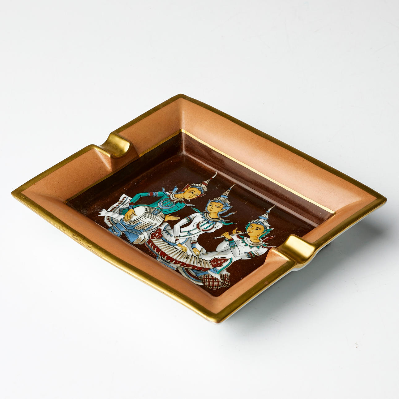 HERMÈS. Aschenbecher, orientalisches Motiv.